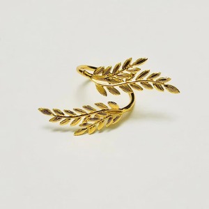 Servilletero de hoja de Metal de lujo para mesa de fiesta de boda rústica ajuste Hotel comedor estilo botánico accesorio - Product Image 3