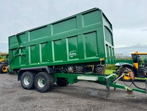 Remolque agrícola de ensilaje de 18 toneladas, remolque de descarga de granos de alta resistencia, semirremolque con eje fuerte para tractor. - Product Image 3