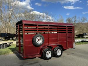 Nouvelles remorques pour bétail, remorque semi-remorque avec clôture, capacité de charge maximale de 1001 à 2000 kg, taille 16LS (16'7') pour le transport de bétail, bovins - Product Image 3
