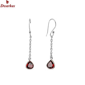 Classic top selling 925 <b>sterling</b> <b>silver</b> natural amethyst gemstone drop bezel set earring for women's - Product Image 6