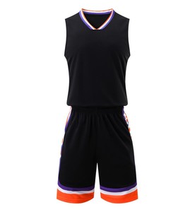Mens Basketball Uniform Set Printed Sublimated Reversible Jerseys Shorts Breathable Lightweight Design for Teamwear <b>School</b> - Product Image 2