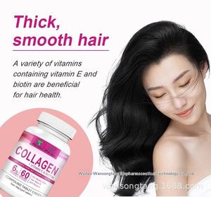 Comprimés de collagène avec vitamine C et biotine, complément alimentaire naturel quotidien pour les cheveux, la peau et les ongles, vente en gros - Product Image 6
