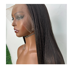 KBETH Cabello Virgen Brasileño Completo para Pelucas Trenzadas Rectas Excelente Calidad Color Natural Ajustable Transparente para - Product Image 1