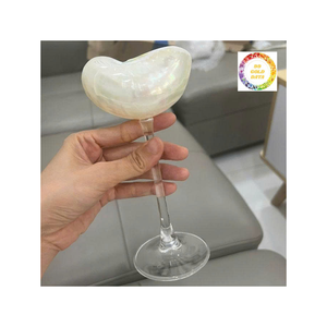 แก้วไวน์เปลือกหอยดีไซน์แบบทะเลเหมาะสำหรับการตกแต่งชายฝั่งฤดูร้อนงานเฉลิมฉลองหรือใช้เป็นของขวัญที่ไม่เหมือนใคร - Product Image 6