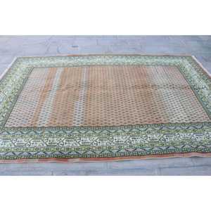 Tapis turc 6,4x9,9 pi (195x301 cm), tapis oriental vintage brun - Product Image 4