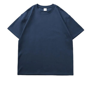 2025 Nueva camiseta pesada de verano de alta calidad para hombres de gran tamaño de manga corta 100% ropa de algodón tendencia - Product Image 1