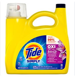 Haute qualité 168 floz pour marée simplement détergent à lessive brise rafraîchissante-solide antibactérien écologique 128 charges-vente en gros - Product Image 3