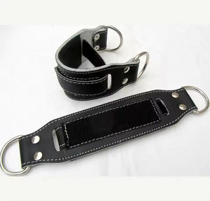 Vente en gros de fixation pour machine à câble d'entraînement de fitness bracelets de cheville musculation fessiers entraînement en cuir souple haltérophilie bride de cheville - Product Image 2