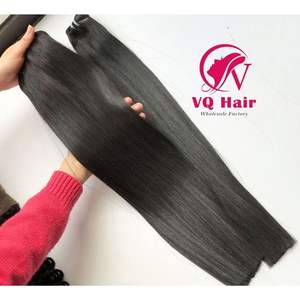 Paquetes de Color negro liso de hueso, máquina de cabello virgen vietnamita completo, cabello tejido de doble trama, venta al por mayor, envío rápido, cabello VQ - Product Image 5