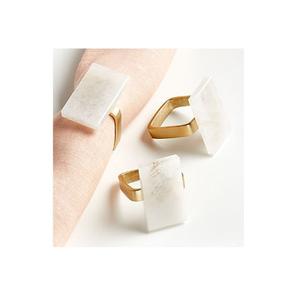 Anneau de serviette en métal de conception avantageuse anneau de tissu de serviette de couleur d'or de qualité exclusive pour des événements partie utilisation - Product Image 5