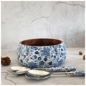 Ensaladera de Madera Ecológica Hecha a Mano con Acabado Esmaltado Pulido, Apta para Lavavajillas, Personalizable para Espacios de Comedor Contemporáneos - Product Image 4