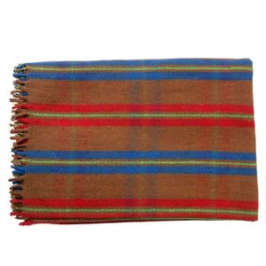 Elegante manta tejida de lana 100% de proveedor indio Patrón de personaje de diseño sólido para la comodidad de invierno Relajación definitiva - Product Image 3