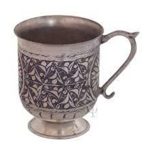 Aluminum Casted Silver Color Finishing Attractive Look Top Selling Fancy Drinkware <b>Mugs</b> For Home And Hotel In Impressive Price - Product Image 1