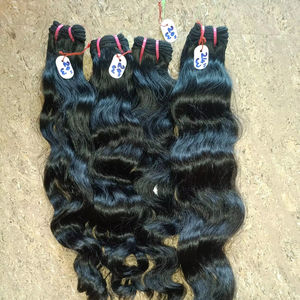 ผมต่อจาก100% ผมคนผมแท้สีธรรมชาติน้ำหนักเบาวัสดุคู่จากอินเดีย - Product Image 6