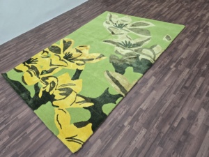 Tapis tapis design moderne Floral décor à la maison tufté à la main 100% haute laine tapis pour salon et chambre d'enfants coupe pile tapis ensemble - Product Image 2