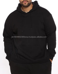 Wholesales Factory <b>Men</b> Heavy <b>Hoodies</b> <b>Plain</b> Blank <b>Black</b> Sports Pullover for Man Running Oversize Sweatshirt - Product Image 5