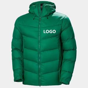 Veste matelassée en toile personnalisée OEM pour hommes avec col montant, logo personnalisé, poches, respirante, coupe-vent, plusieurs couleurs - Product Image 4