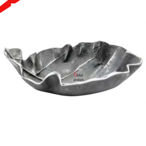 Cuenco decorativo para servir arroz y ensalada de comida de diseño martillado con acabado plateado para restaurante y bar de hotel - Product Image 5