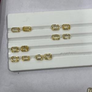 Saphir jaune naturel de qualité superfine Pierres précieuses non chauffées Couleur jaune Octogone Saphirs srilankans en vrac - Product Image 5