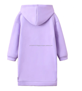 Venta al por mayor de diseño personalizado 100% algodón pulóver Sudadera con capucha larga recortada esencial para los hombres Unisex de gran tamaño sudaderas con capucha de invierno - Product Image 2