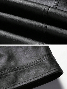 Personnalisé 370G lourd Vintage grande Silhouette hommes veste en cuir peau de vache lâche toile tissu hiver à la mode lettre - Product Image 6