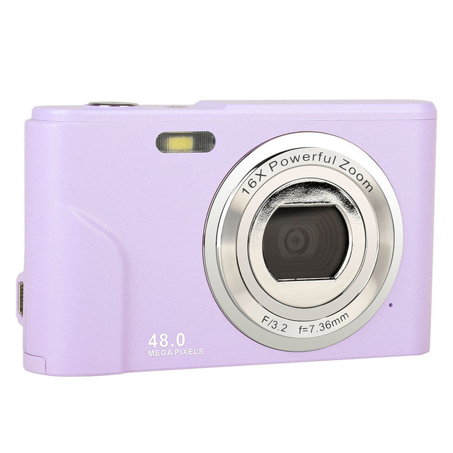 Professional Point Shoot Digital Camera 48MP HD 1080p Video 16x Optical Zoom 2.4" Screen OEM Type-C USB Image Stabilization