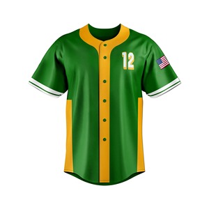 Camiseta de béisbol corta de alta calidad unisex, uniformes de fútbol para jóvenes, logotipo personalizado, precio barato, camiseta de béisbol con patrón en blanco para hombres - Product Image 3