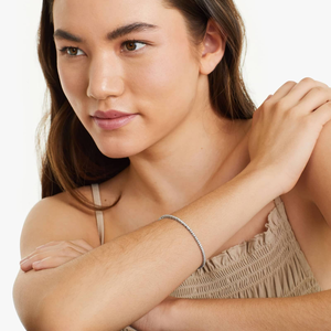 7 pouces Premium 925 argent rond coupe Moissanite diamant collier chaîne brillant pierres scintillantes intemporel unisexe bijoux fins - Product Image 4