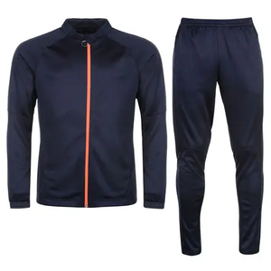 Survêtement d'athlétisme d'hiver en gros Ensemble de vêtements de sport pour l'entraînement sportif Veste à cordon pour hommes Coupe régulière Course à pied Logo personnalisé Solide - Product Image 1