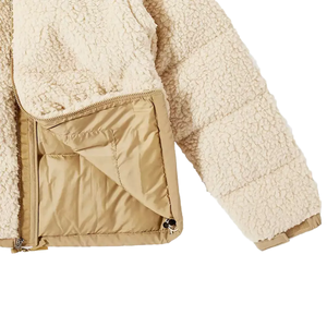 Hooded Canvas Formal Puffer <b>Jacket</b> for Men Warm Winter Outerwear <b>with</b> Cotton <b>Lining</b> Soft <b>Fleece</b> & Bulk Supply - Product Image 4