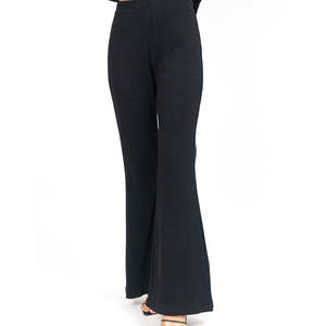 กางเกงขายาวทรงบานสำหรับผู้หญิง ผลิตตามสั่ง รับทำโลโก้ ขายส่ง ดีไซน์ใหม่ ระบายอากาศได้ดี คุณภาพสูง สวมใส่สบาย บริการ OEM - Product Image 2