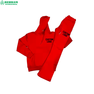 เสื้อผ้าสตรีทแวร์ Behram International ผ้าฝ้าย 100% เนื้อหนา ระบายอากาศได้ดี เป็นมิตรกับสิ่งแวดล้อม เสื้อพูลโอเวอร์สำหรับฤดูหนาว ชุดวอร์มสำหรับวิ่งออกกำลังกาย - Product Image 4