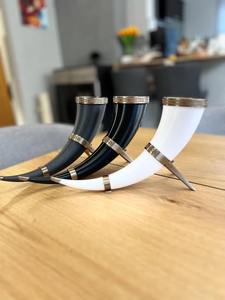 ฮอร์นดื่มไวกิ้งขัดเงาทำมือราคาดีที่สุดของที่ระลึกสไตล์สัตว์สำหรับไวน์เบียร์เครื่องดื่มเย็นๆ - Product Image 6