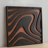 Prix bas en bois 3D Lase coupe mur Art et calligraphie en bois peint à la main oeuvre murale pour chambre bureau et décoration de la maison
