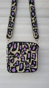 Sac bandoulière en perles abstraites, entièrement artisanal indien, pour femmes, sac de soirée de luxe fait à la main, design artistique - Product Image 5