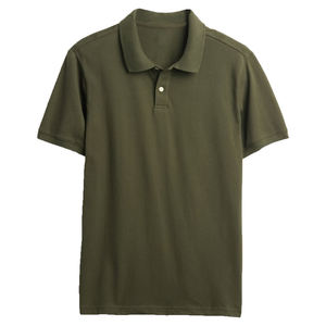 Chemises polo pour hommes en coton piqué en gros, manches courtes, coupe classique, t-shirt décontracté, logo personnalisé, tee-shirt de golf, tee-shirt de tennis - Product Image 1