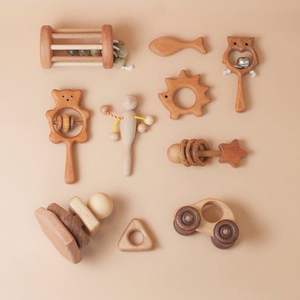 Anneau de dentition pour bébé en bois écologique Non toxique Vente en gros directe d'usine - Product Image 2