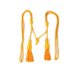 Prix usine Rouge et Or Liturgique Cincture À La Main Fantaisie Glands Pour La Décoration Cincture Cordon À Vendre - Product Image 6