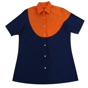 เสื้อเครื่องแบบพนักงานของบริษัท unisex เสื้อผ้าคอตตอนโพลีเอสเตอร์ซูเปอร์มาร์เก็ตร้านอาหารสั่งทำ - Product Image 3