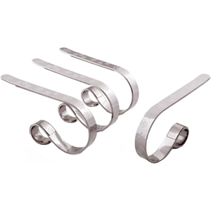 Vente en gros d'argent flocon de neige bas de Noël porte-cintre décor de maison et d'hôtel design tendance pour les événements - Product Image 6