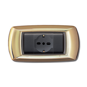 Placca Life Mod. Living Plastica Oro 4 Posti - Product Image 1