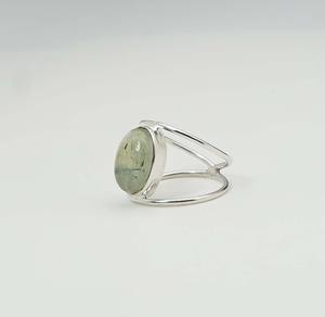 แหวนคู่อัญมณีสีเงินสเตอร์ลิงสำหรับเดือนออกุสต์925พร้อมฐานหนามเตย - Product Image 2