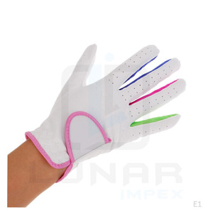 <b>Gloves</b> for Professional Golf Players Cabretta Leather Material <b>Moisture</b> Wicking and Flexible Strong Wrist Leather Palm <b>Gloves</b> - Product Image 1