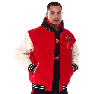 Veste universitaire d'hiver sur mesure OEM, veste universitaire vintage, patchs, vestes universitaires de travail pour l'hiver - Product Image 6