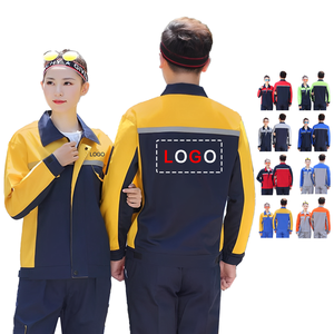 Vêtements de protection respirants à manches longues personnalisés à haute visibilité pour la réparation automobile et les chantiers de construction - Product Image 1