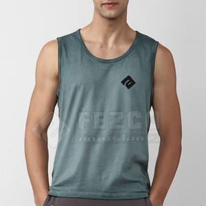 Streetwear sans manches OEM Débardeurs respirants pour hommes Débardeurs d'été en vrac Débardeurs personnalisés Slim Fit pour hommes - Product Image 1