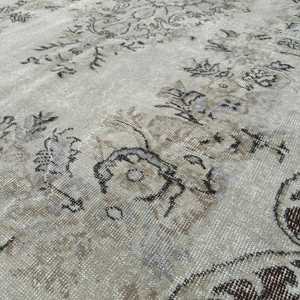 Vintage Turkish Rug, Large 5.6x9.4 ft (171x288 cm) Rug, <b>Brown</b> Moroccan <b>Wool</b> Rug - Product Image 5