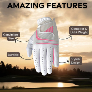 Gants en cuir Cabretta de luxe pour femmes avec étiquette de broderie d'impression de logo personnalisé et emballage promotionnel - Product Image 2