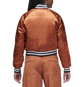 OEM alta calidad invierno satén manga Patchwork mujeres Universidad personalizado Hip Hop béisbol Bomber Letterman Crop satén Varsity chaqueta - Product Image 2