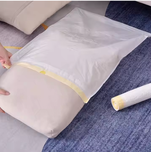 Sac poubelle en plastique de meilleure qualité avec ruban adhésif personnalisé Sacs à ordures recyclés avec cordon sur rouleau Prix bon marché - Product Image 2